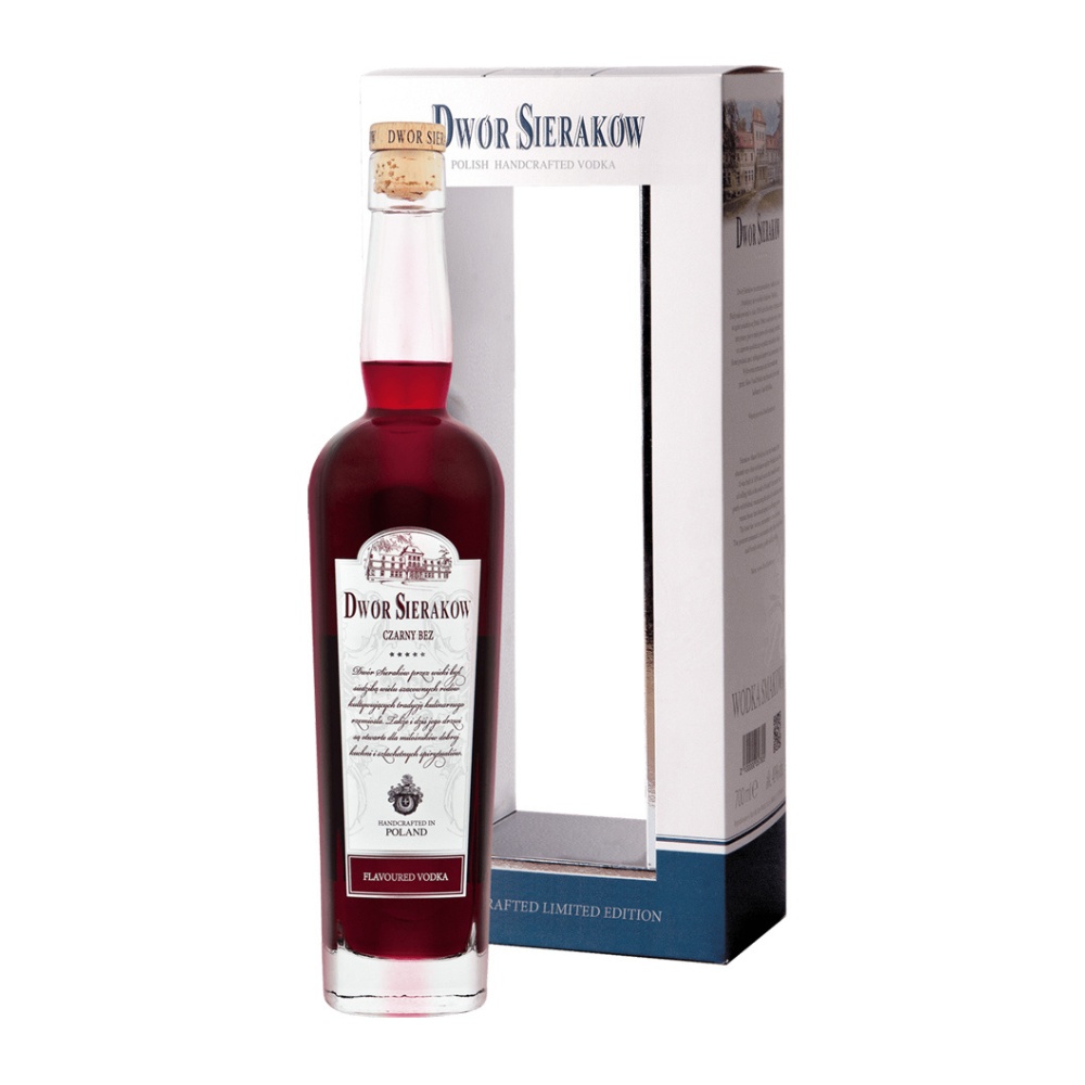 Dwór Sieraków Czarny Bez 0,7 l w pudełku
