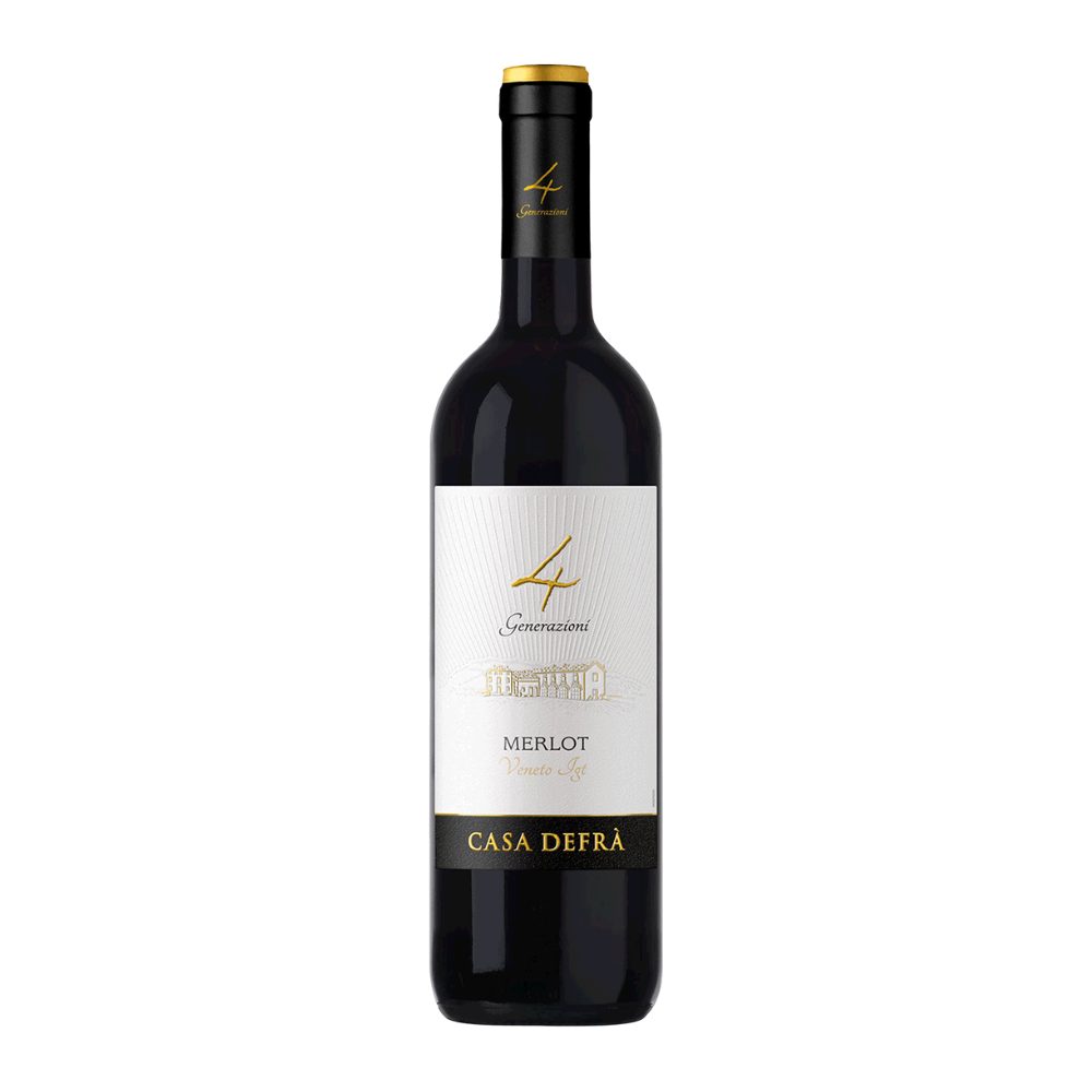 Wino Merlot Casa Defra 12% czerwone półwytrawne 750 ml