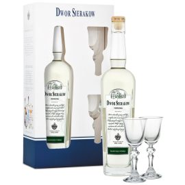Dwór Sieraków Pieprzowa 0,7 l w pudełku z dwoma kieliszkami