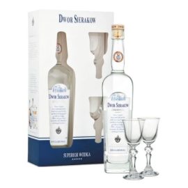 Dwór Sieraków Superior Wódka 0,7 l w pudełku z dwoma kieliszkami