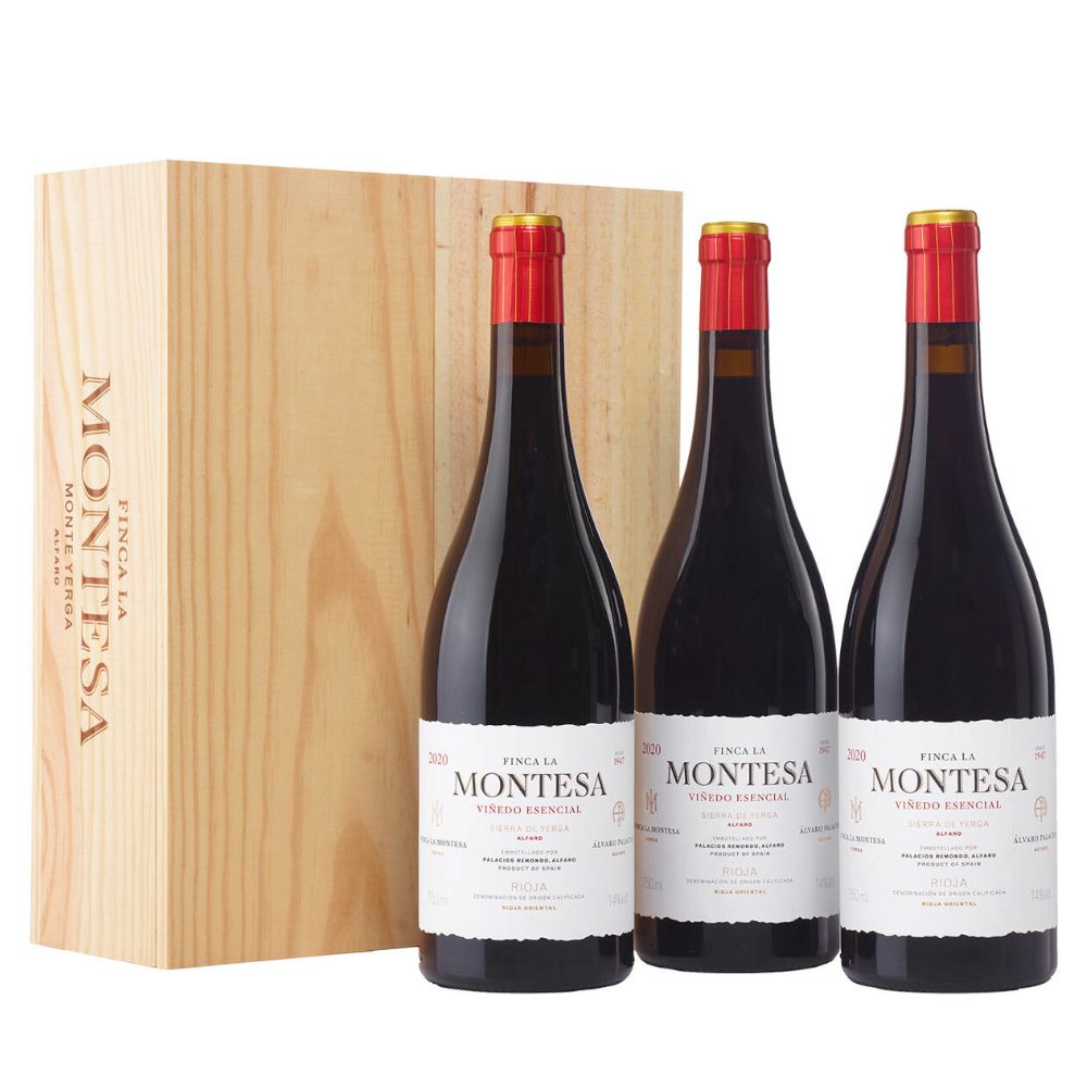 Zestaw La Montesa Crianza w drewnianej skrzynce