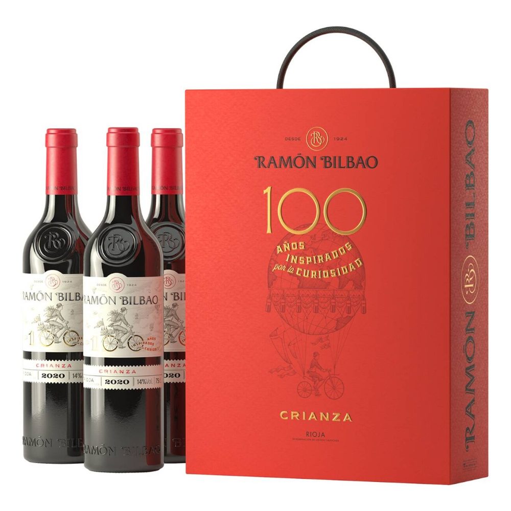 Ramón Bilbao Crianza - 3 butelki w prezentowym pudełku